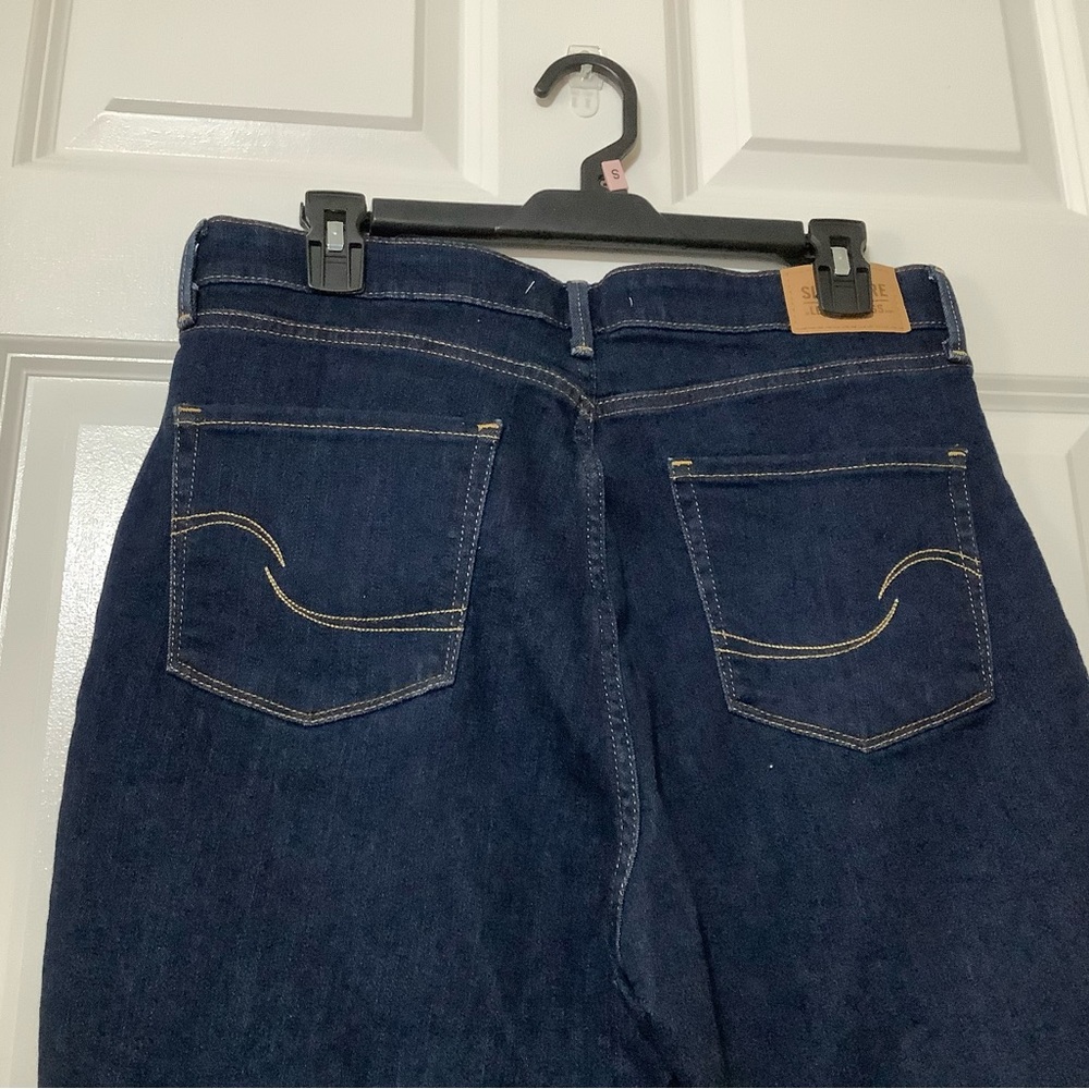 Signature by Levi Strauss Dark Women's high rise Skinny Jeans size 14 Small. - Picture 6 of 13